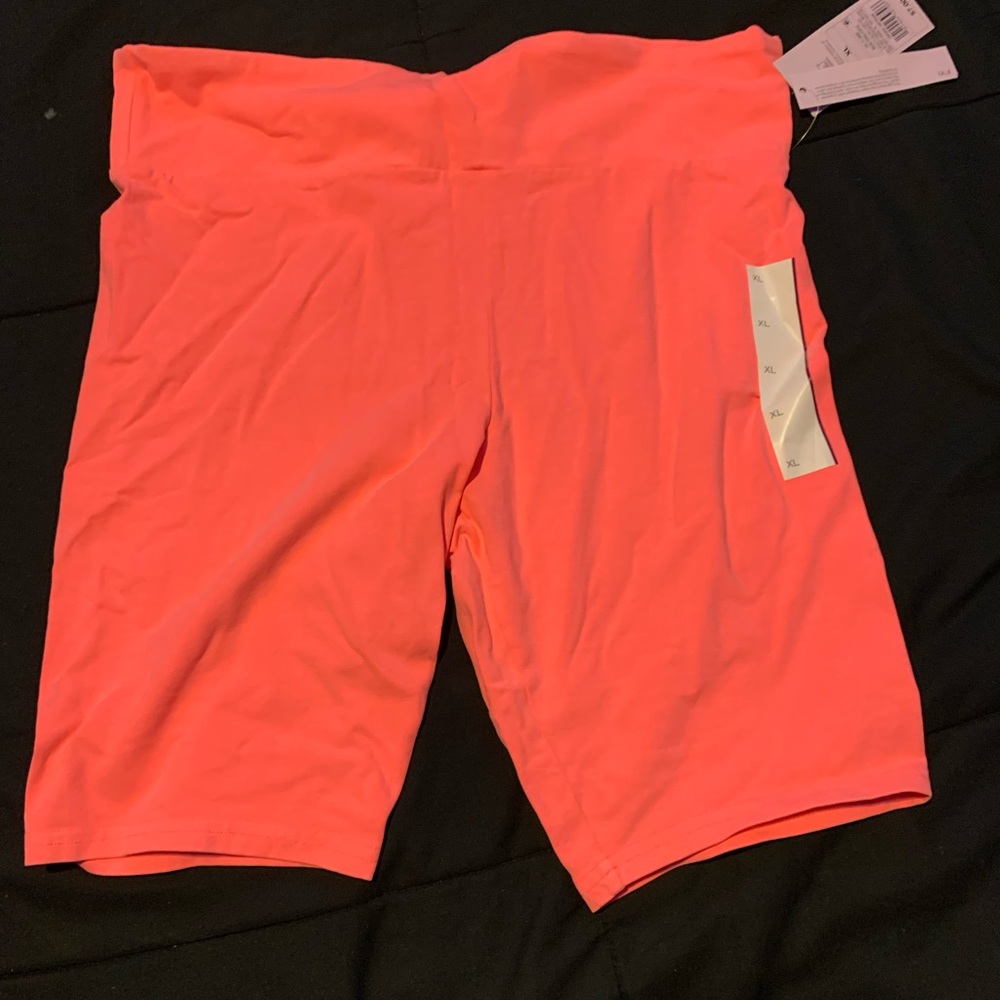 Pink biker shorts